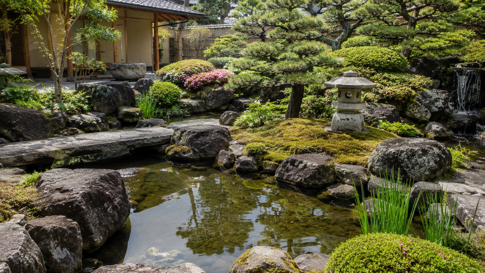 和風庭園の新設（サンプル・AI生成）